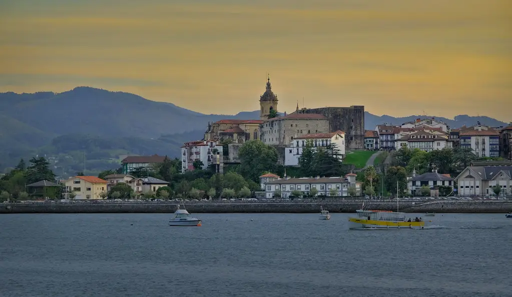 Dusk Hour in Hondarribia Spain