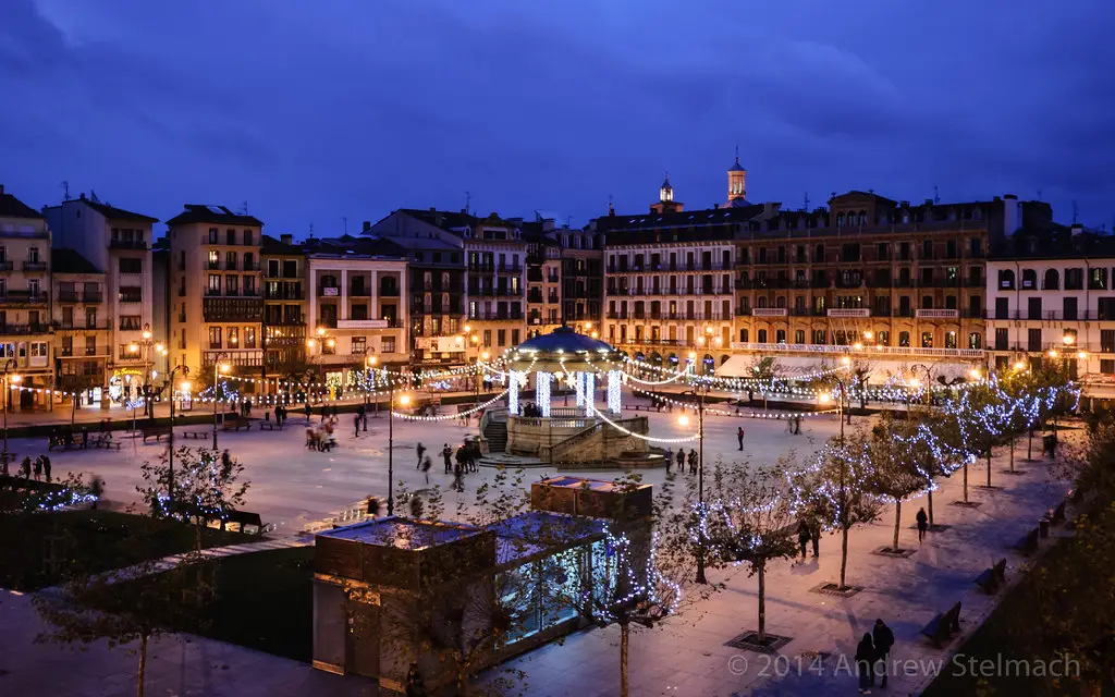 Plaza Del Castillo Christmas Lights