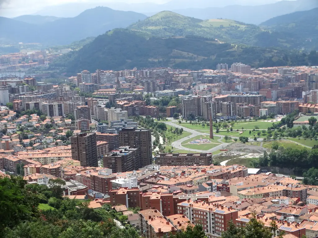 View from Summit of Artxanda Funicular - Bilbao - Biscay - Spain