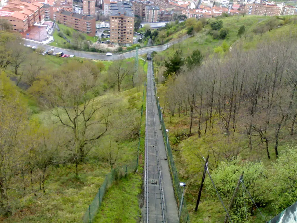 Vía del funicular de Artxanda